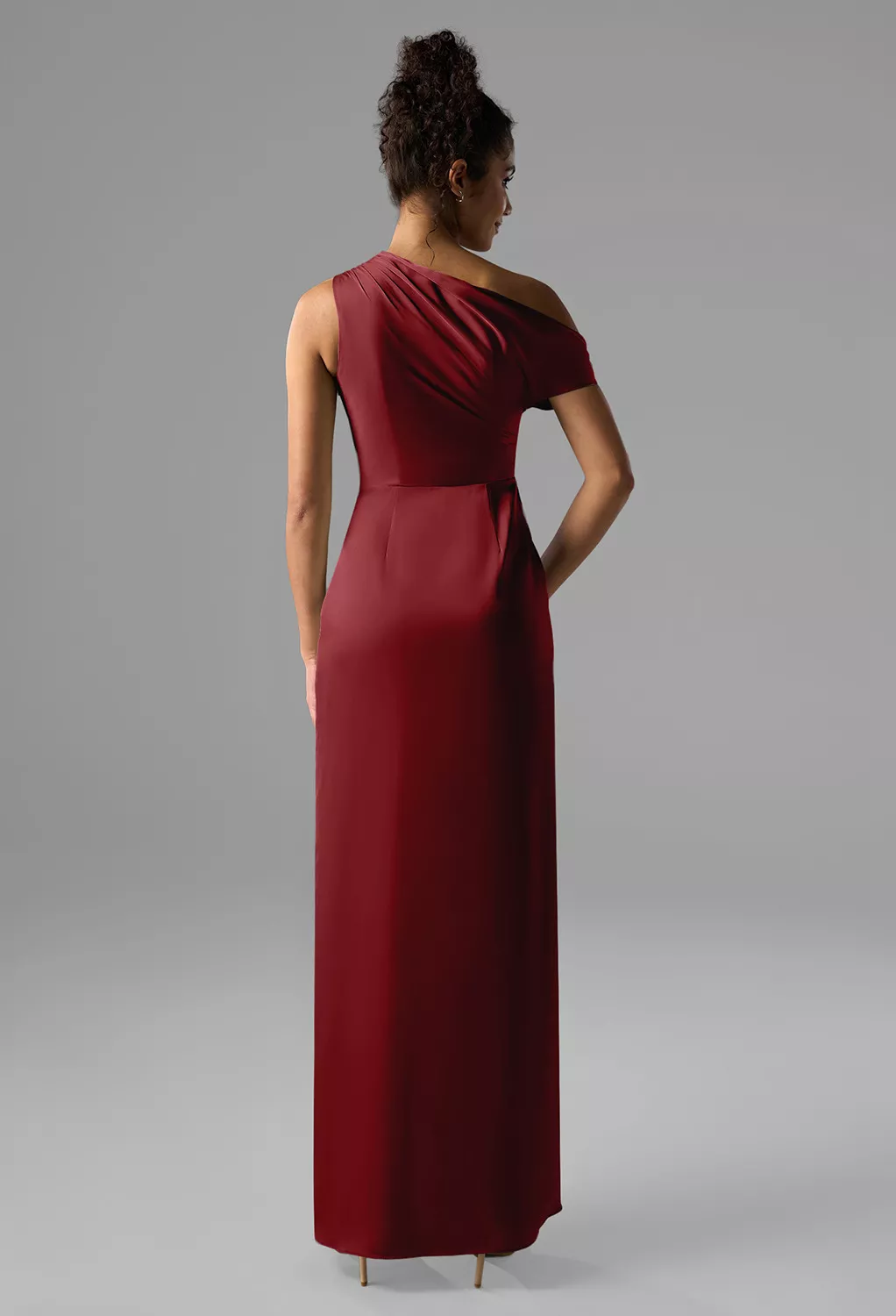AW Rihanna Burgundy  Fall Wedding Guest Dresses